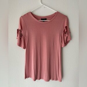 Topshop Pink Tee With Bows
